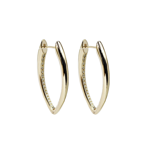 Sleek Twist Hoop Earrings
