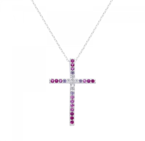 Radiant Cross Necklace