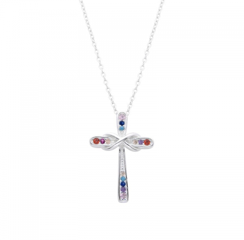 Colorful Faith Cross Necklace