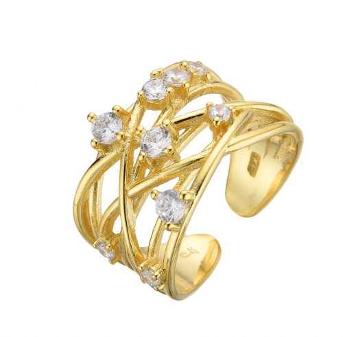 Starlight Crisscross Ring