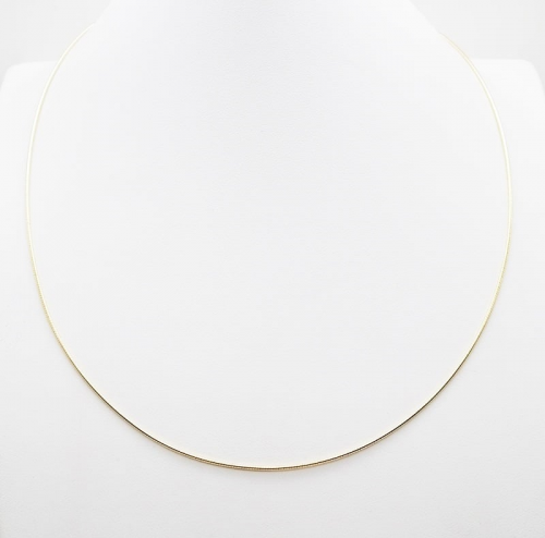 Gold Omega Chain Necklace
